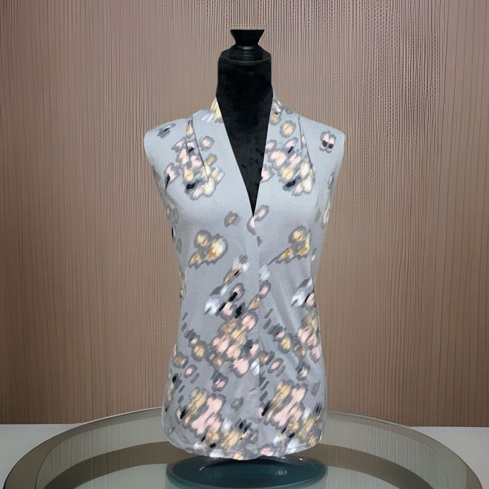 Calvin Klein Sleeveless Abstract Print Women’s Blouse Size XL